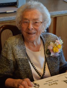 Picture of Mary Lincoln on her 104th birthday.