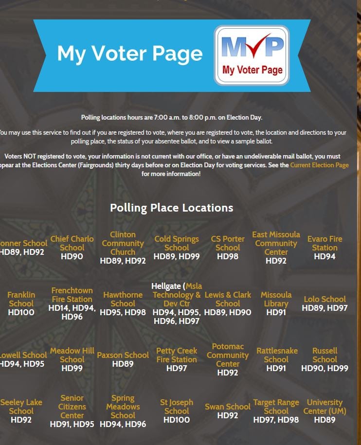 Missoula County Polling Place Info