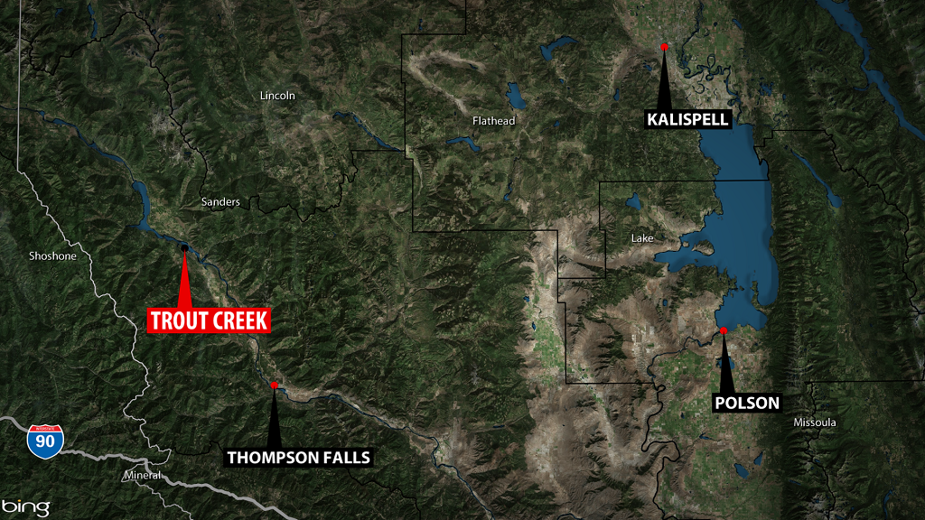 Trout Creek Shooting Map