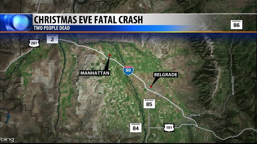 I-90 Double Fatal Accident Map