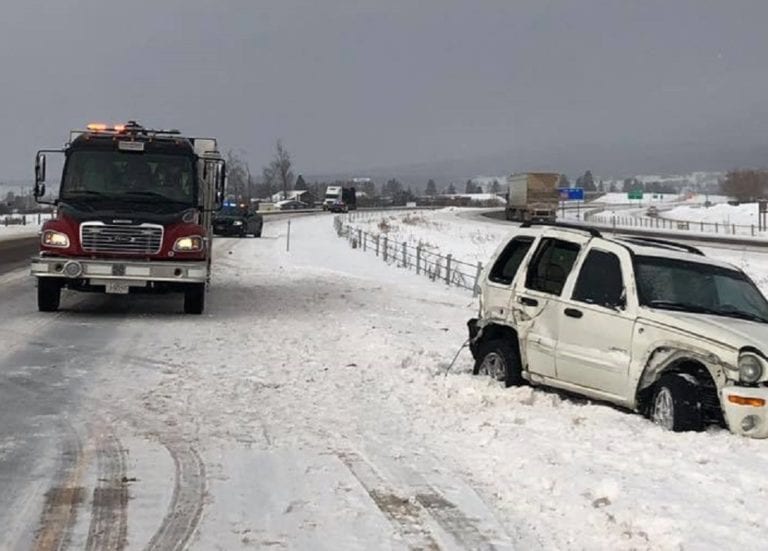 Winter weather causes several crashes around Western Montana