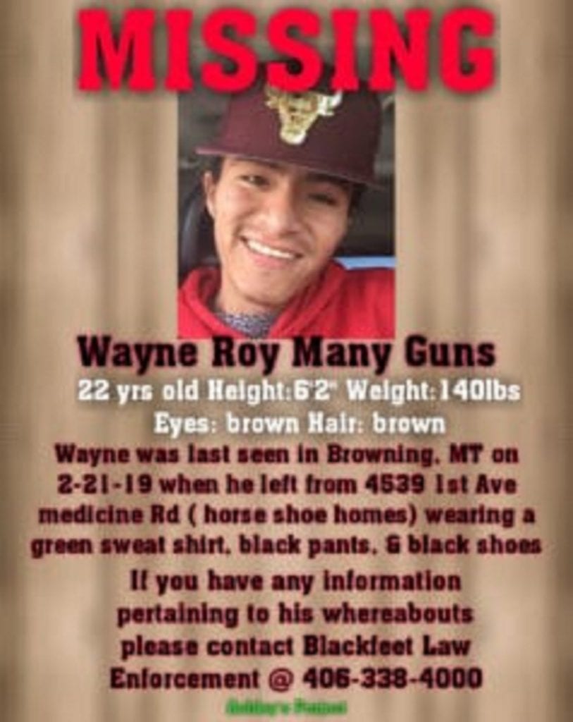 Family confirms missing man found dead near Browning