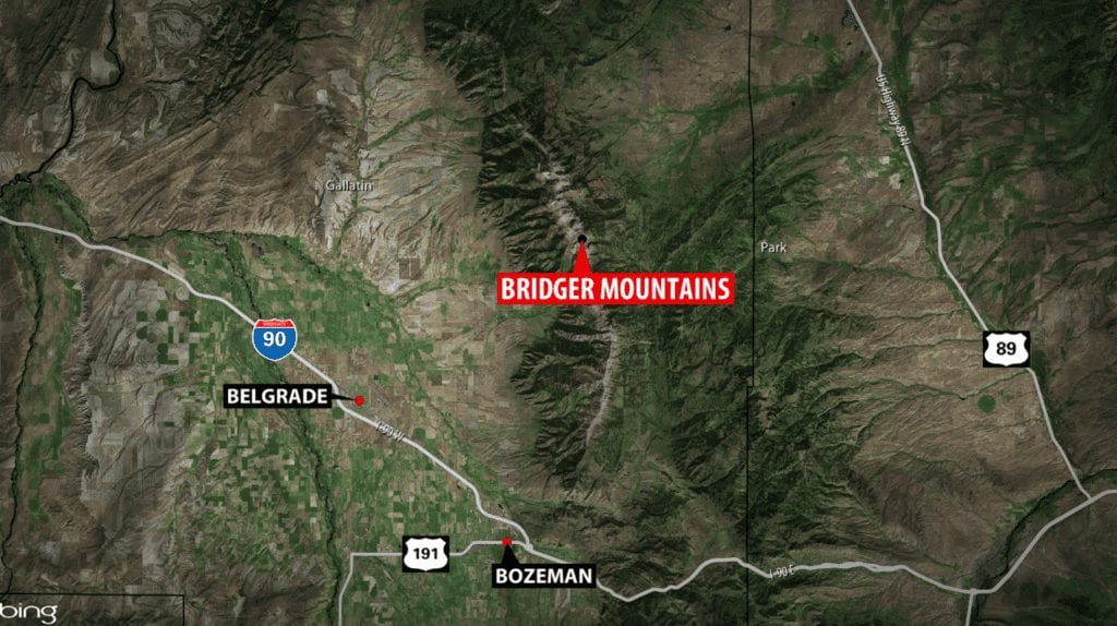 Bridge Mountains Avalanche Map