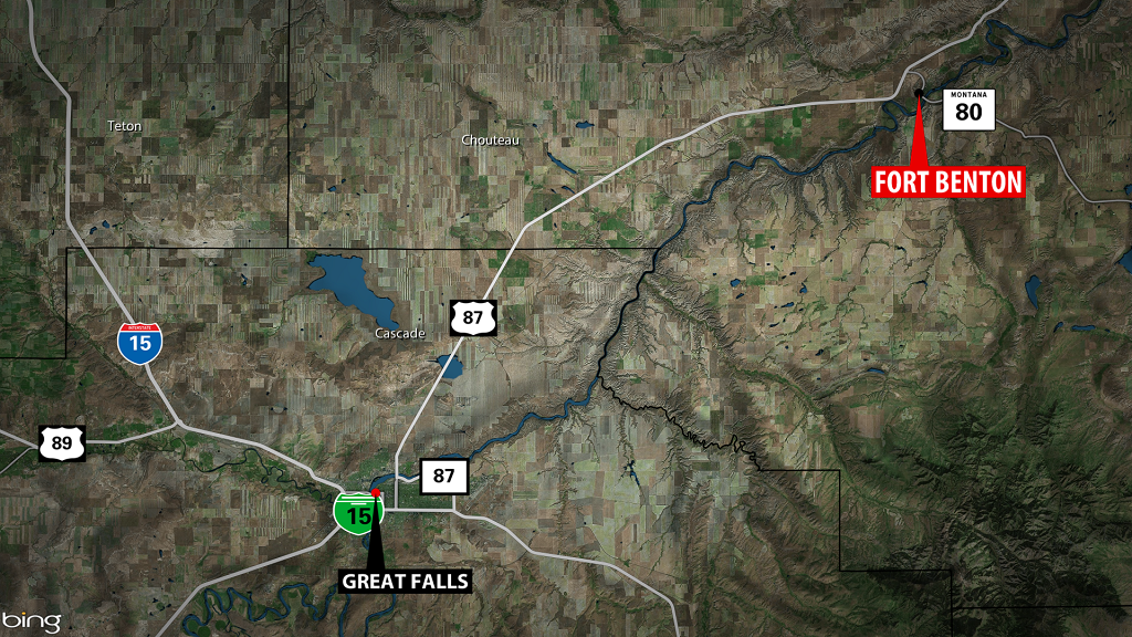 Fort Benton Fatal Accident Map